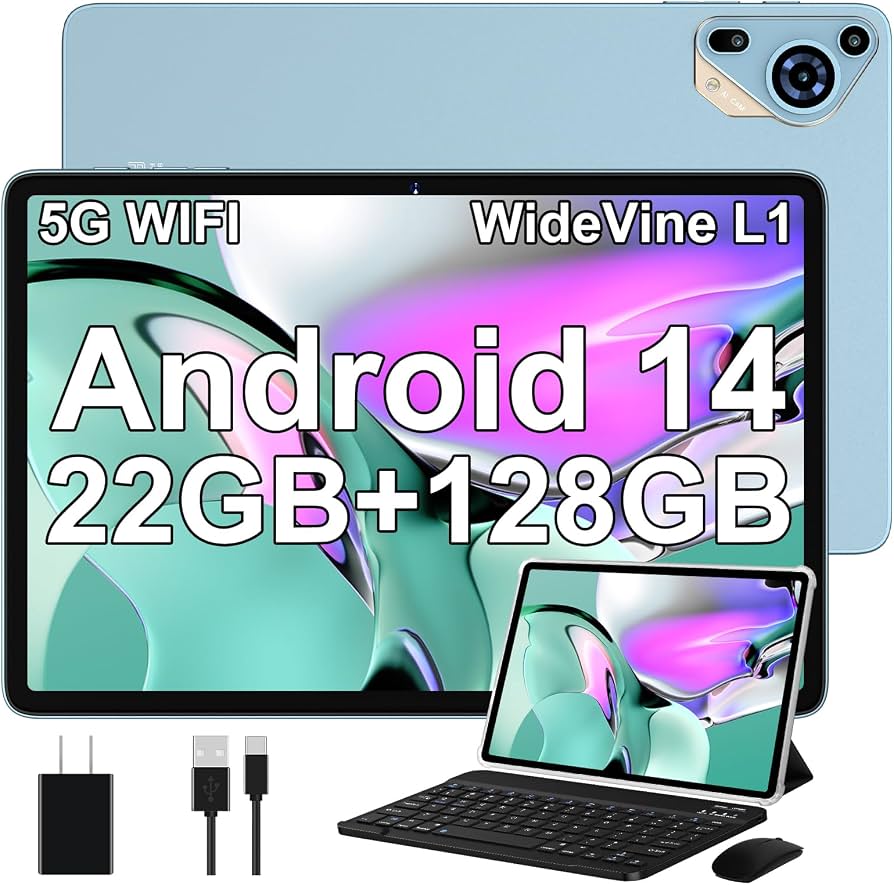 SKYEGG Tablet 10 Pulgadas Android 14, 22GB RAM + 128GB ROM